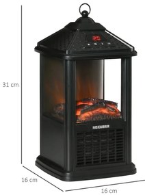 Mini-Lareira Elétrica 700W/1000W com Chama Realista