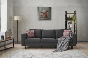 Sofá de 3 Lugares Kale – Antracite – 222 cm