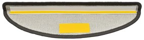 Tapetes de escada 20 pcs 56x17x3 cm cinzento escuro