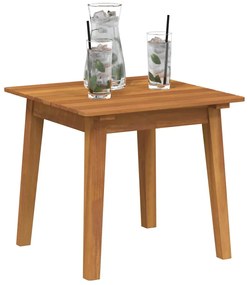 Mesa Lateral 45 x 45 x 40 cm em madeira de acácia sólida