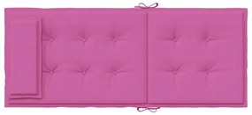 Almofadões p/ cadeira encosto alto 4 pcs tecido oxford rosa