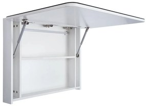 Armário espelhado para casa de banho com LED 80x9,5x55 cm