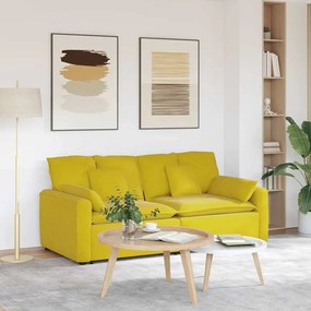 vidaXL Sofá modular com almofadas amarelo