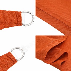 Para-sol estilo vela triangular 160 g/m² 3x4x5 m PEAD laranja