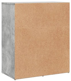 Aparadores 2 pcs 60x31x70 cm derivados madeira cinzento cimento