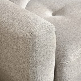 Sofá de 2 Lugares Estofado em Linho Sintético Sofá Moderno de Sala de Estar com 2 Almofadas Amovíveis Apoio para os Braços e Pés de Madeira 149x76,5x86cm Creme