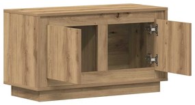 Estante de TV vidaXL Carvalho Artisan 80x35x45 cm Madeira de engenhari