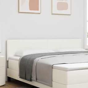 Cabeceira LED vidaXL Design Simples Creme 90 cm Tecido de Veludo Cotelê