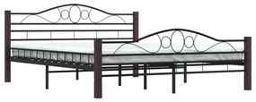 Estrutura de cama 160x200 cm metal preto