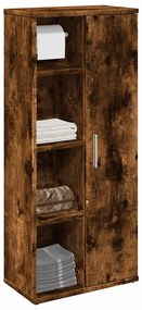 vidaXL Móvel p/casa banho c/suporte rolos 39x22x90 cm carvalho fumado