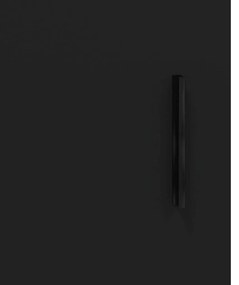 Armário alto 34,5x34x180 cm madeira processada preto