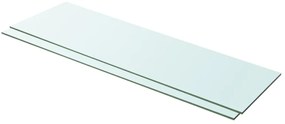 Prateleiras 2 pcs 100x30 cm vidro transparente