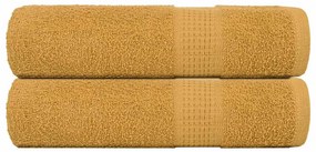 Toalhas de banho 2pcs 70x140 cm 360 gsm 100% algodão ouro