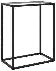 Mesa consola 60x35x75 cm vidro temperado transparente