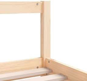 Estrutura de cama infantil 90x200 cm pinho maciço