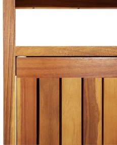 Mesa consola para jardim 110x35x75 cm madeira de acácia maciça