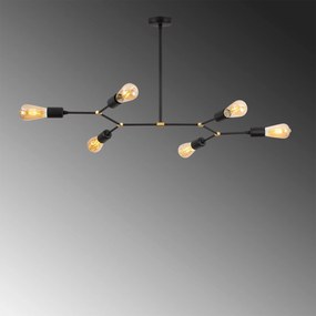 Candeeiro de Teto Sparrow – Preto – 95 x 48 cm