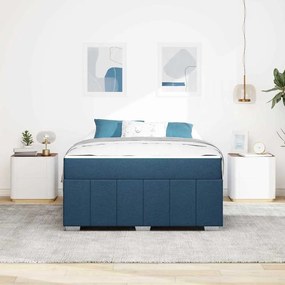 Estrutura da Cama Azul 140 x 200 cm tecido