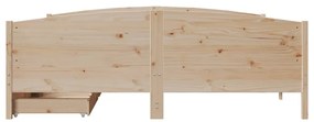 Cama sem colchão 180x200 cm madeira de pinho maciça