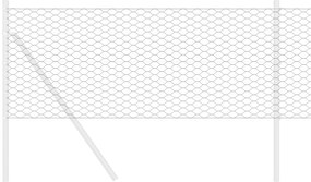 Cerca Hexagonal Cinza 0.6x10 m Aço