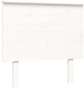 Cama sem colchão 90x200 cm madeira de pinho maciça branco
