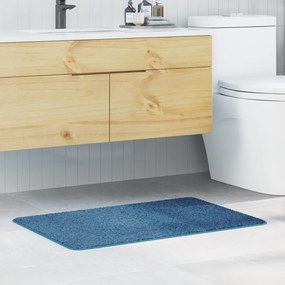 Tapete de Banho Retangular Azul 60x90 cm Polipropileno Antiderrapante
