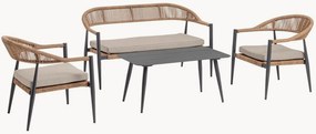 Conjunto lounge de jardim Jandia I, conjunto de 4