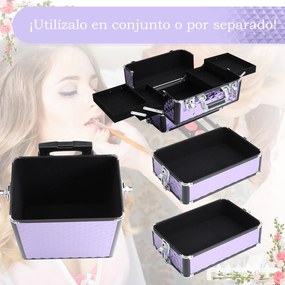 Mala de Maquilhagem Professional com Rodas Universais Mala de Maquilha