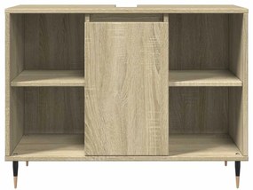 Armário p/ casa banho 80x33x60cm deriv. madeira carvalho sonoma
