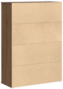 Estante 60x24x85 cm derivados de madeira carvalho castanho