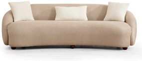 Sofá de 3 Lugares Napoli – Cappuccino – 230x75x94 cm