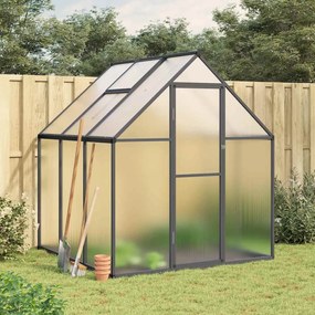 vidaXL Estufa com estrutura de base 169x169x195 cm alumínio antracite