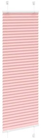 Rosa Plissada Cega 45x150 cm Largura Tecido 44,4 cm Poliéster