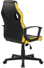 DUDECO - Cadeira Gaming Glendale Preto e Amarelo