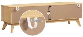 Móvel TV Borneo pinho natural 140x42x40cm certificado FSC Castanho