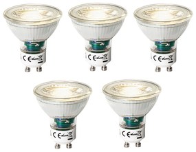 Conjunto de 5 GU10 3-staps dimbaar LED lamp 7W 700 lm 3000K