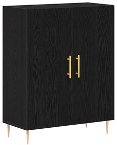 Buffet vidaXL Preto Carvalho 69,5x34x90 cm Madeira Semimanufaturada