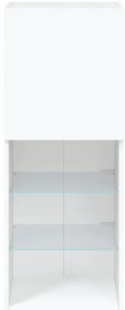 Móvel de TV com luzes LED 40,5x30x102 cm branco