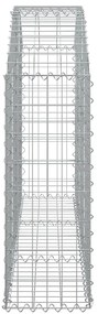 Cesto gabião arqueado 150x30x80/100 cm ferro galvanizado