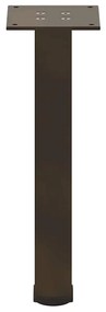 Pés para mesa de centro 4 peças aço natural 30-32 cm aço