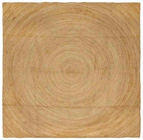vidaXL Tapetes de área Quadrado Castanho 240 x 240 cm Juta