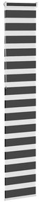 Cortina de zebra 40x230 cm largura do tecido 35,9 cm poliéster
