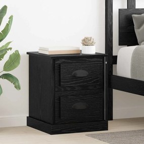vidaXL Armário de Cabeceira Carvalho preto 39 x 39 x 47.5 cm