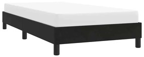 Estrutura de cama sem colchão preto 90x220 cm Veludo