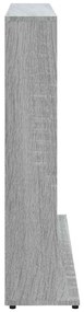 Armário p/ CD 100x23x89,5 cm derivados madeira cinzento sonoma