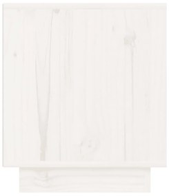 Mesas de cabeceira 2 pcs 40x34x40 cm pinho maciço branco