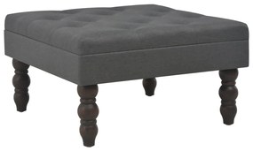 vidaXL Banco 60x60x36 cm poliéster cinzento-escuro