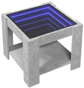 Mesa de centro c/ LEDs 53x53x45 derivados de madeira
