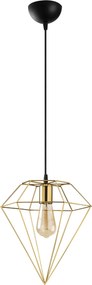 Candeeiro de Teto Elmas – Dourado – 30 x 30 cm