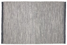 Kave Home - Tapete Grendha de algodão e lã branco e preto 160 x 230 cm